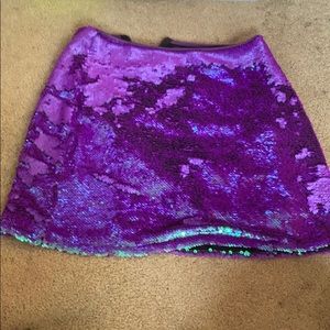 Purple Sparkle Miniskirt